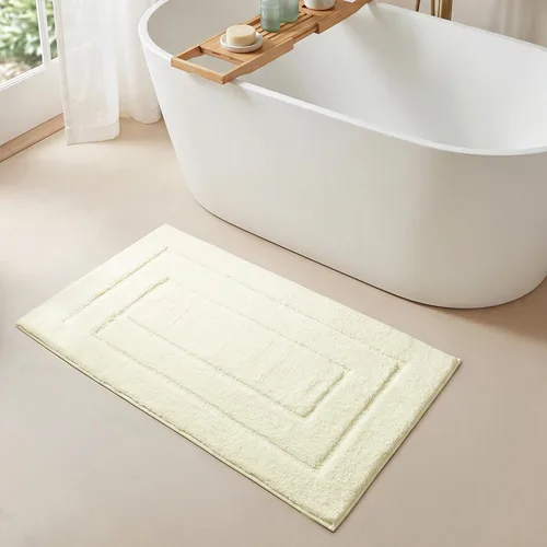 Miniatura 35 de GRANNY SAYS Juego de 2 alfombras de baño de microfibra súper suave y absorbente para baño, antideslizantes, lavables, juego de alfombras de baño Gris