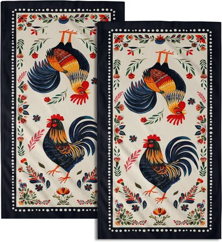 Miniatura 21 de Toalla de mano de baño de ancla, 2 piezas, toallas de mano absorbentes náuticas a rayas blancas, anclajes marinos, toalla facial suave