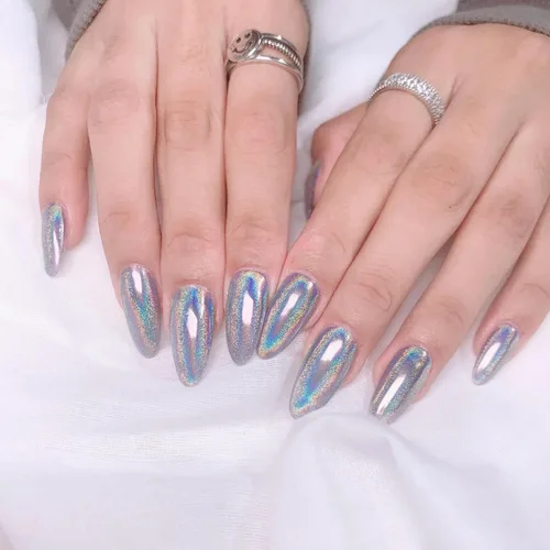 Miniatura 11 de COSMOO Esmalte de uñas de glitter negro de secado rápido, 12 ml, resistente a las astillas, vegano, de secado rápido, con vetas, de larga duración
