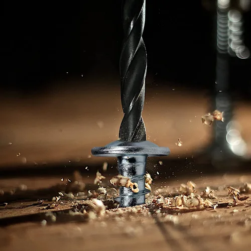 Miniatura 7 de #8 x 5/8 "Tornillo de madera 500 piezas de acero de aleación estándar hilo truss cabeza rápida autorroscante por SG TZH plata - aleación de acero