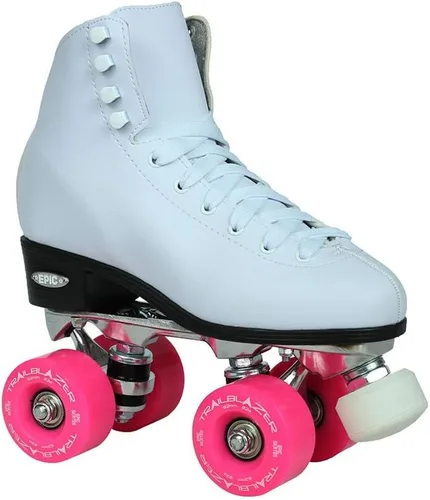 Miniatura 2 de Epic Skates Patines clásicos de cuatro ruedas con ruedas rosadas