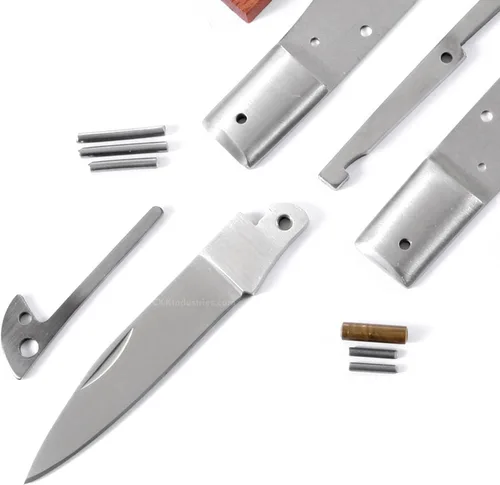 Miniatura 2 de EZSMITH Kit de fabricación de cuchillos – Bobcat Lockback – Serie de cuchillos plegables de bricolaje – (kit de piezas)