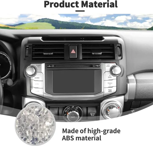 Miniatura 7 de Voodonala Para 4Runner ABS Control Central Navigation Dashboard Instrumento Fascia Panel Cubierta Trim para 2010-2019 Toyota 4Runner Accesorios