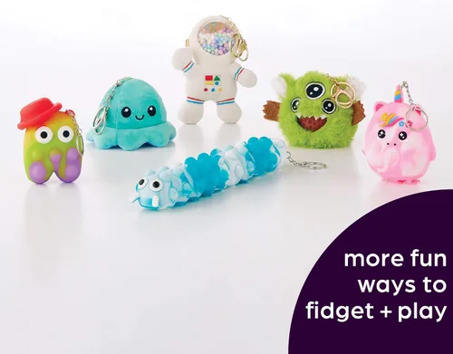 Miniatura 7 de Juguete antiestrés para niños, diseño de clip para mochilas y llaveros, actividades sensoriales divertidas para aliviar el estrés y concentrarse