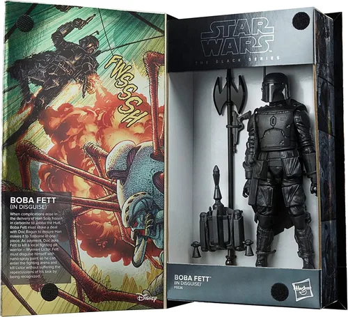Miniatura 2 de Star Wars The Black Series Boba Fett (en disfraz) SDCC Exclusivo Juego de cómic de Guerra de los Cazarrecompensas de 6 pulgadas a escala F5536