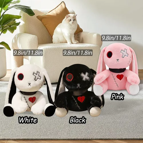 Miniatura 7 de Conejo Gótico de Peluche Conejo de Pascua de Peluche Horror Conejo de Peluche Siniestro Conejo de Peluche Loco Juguetes de Peluche