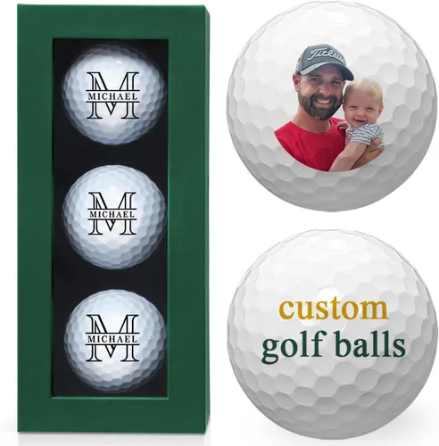 Miniatura 11 de Pelotas de golf personalizadas de With Love From Julie para hombres - Bolas de golf personalizadas - Regalos personalizados de bolas de golf