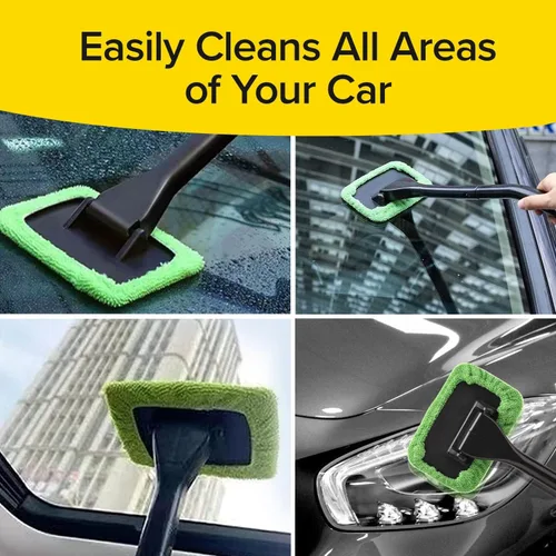 Miniatura 6 de Windshield Wizard Herramienta de limpieza, AS-SEEN-ON-TV, limpia parabrisas sin alcanzar, dispositivo de limpieza de ventanas de microfibra con capó