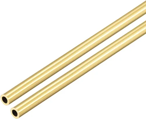 Miniatura 6 de uxcell Tubo redondo de latón, 11.811 in de longitud de 0.079 in de diámetro exterior de 0.020 in de grosor de pared, tubo recto sin costuras, 2