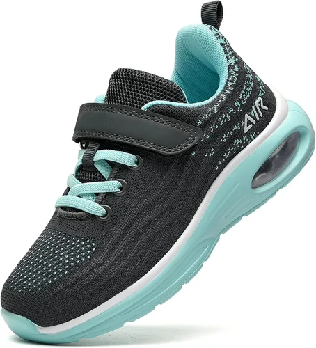 DNOEKW Zapatos deportivos para correr para niños y niñas, tenis para caminar al aire libre, atléticos, gimnasio, ligeros, transpirables