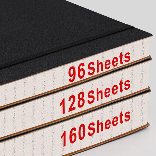 Miniatura 3 de AHGXG Cuaderno de papel cuadriculado - Cuaderno de papel de cuadrícula tamaño A4 grande 8.5''×11'', 320 páginas de diario grueso, papel cuadriculado