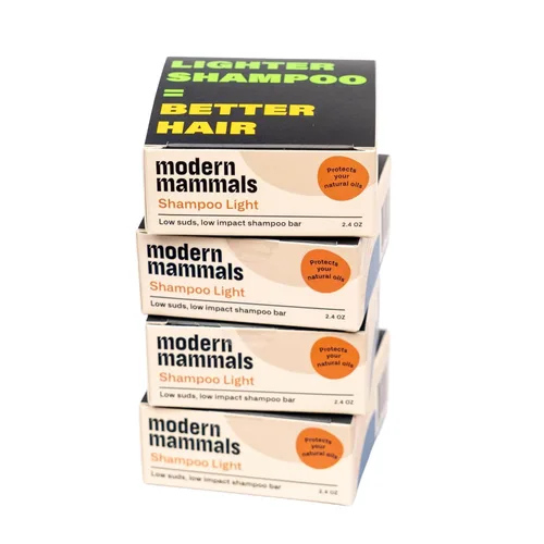 Miniatura 10 de Modern Mammals Barra de champú ligera – Cuidado minimalista del cabello, espuma baja, baja espuma, vegano, cuero cabelludo sensible, sin cacao, anti