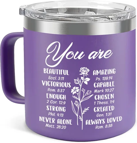 Regalos cristianos para mujeres, religiosos e inspiradores, perfectos para cumpleaños, día de la madre, Navidad y Pascua, taza de café de 14 onzas