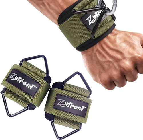 Miniatura 8 de Wrist Cuffs for Cables Gym, Lifting Cuffs Wrist Straps for Cable Machines Strength Training Equipment Negro