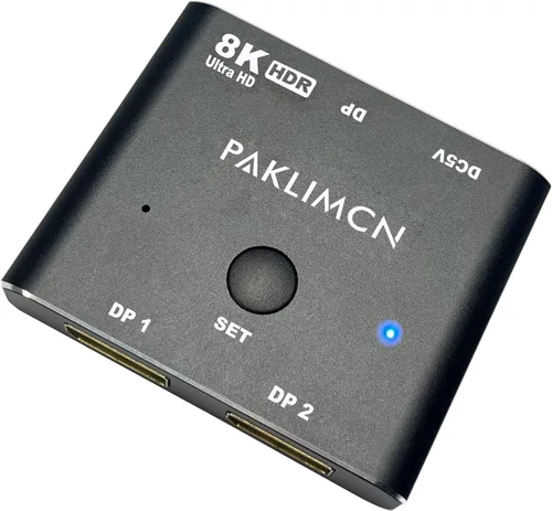 Miniatura 8 de Conmutador DisplayPort 8K60Hz Puerto de visualización 1.4 Caja DP 4K @144Hz Conmutador bidireccional 3in1out 3in1out, 1 en 3 salida para conmutar