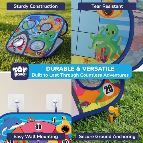 Miniatura 4 de TOY Life Toddler Outdoor Toys for Kids Ages 4-8, Bean Bag Toss, Outside Yard Games for Kids Cornhole, Indoor Lawn Backyard Games Birthday Family