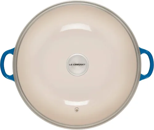 Miniatura 2 de Le Creuset Horno de chef de hierro fundido esmaltado con tapa de vidrio, 7.5 cuartos de galón, Marsella