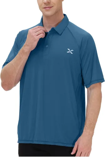 Miniatura 2 de MOHEEN Mens Short Sleeve Polo Shirt Lightweight Moisture Wicking Performance Golf Shirts Solid
