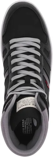 Miniatura 2 de Levi's BB Hi CZ - Botas de deporte casuales de moda para hombre, NegroGris