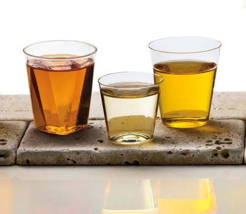 Miniatura 6 de Party Essentials Vasos de chupito cuadrados de plástico duro de 2 onzas/copas de cata de vino, transparentes, 40