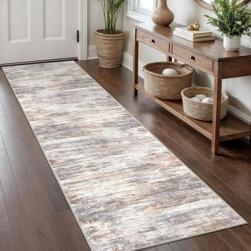 Miniatura 195 de KOZYFLY – Alfombra de pasillo moderna y lavable de diseño abstracto verde, 2 x 5 pies, antideslizante, suave y de pelo corto, ideal para cocina