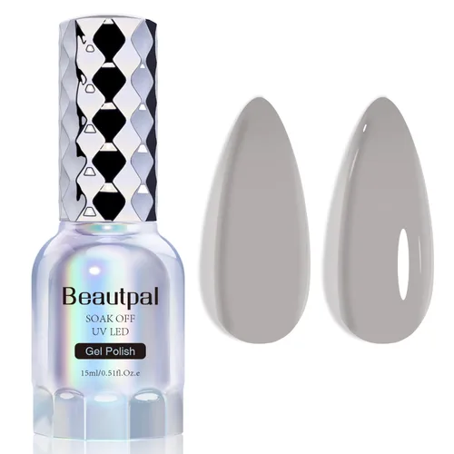 Miniatura 13 de BEAUTPAL - Esmalte de uñas de gel blanco lechoso de 0.5 onzas líquidas, esmalte de gel semipermanente UV LED, arte de uñas, salón de manicura
