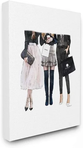 Miniatura 7 de Stupell Industries Fashion Models Glam Brands - Acuarela, diseño de Amanda Greenwood Art, 10 x 0.5 x 15 pulgadas, placa de pared
