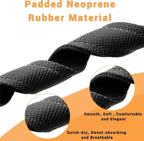 Miniatura 3 de Paquete de 2 collares reflectantes para perros con hebilla de cierre de seguridad, collar de nailon ajustable, suave, transpirable y cómodo