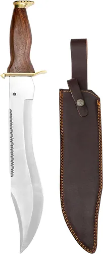 Perking Knife - Cuchillo de caza de hoja fija de 12 pulgadas con vaina, cuchillo de hoja fija afilada hecho de acero inoxidable al carbono con mango