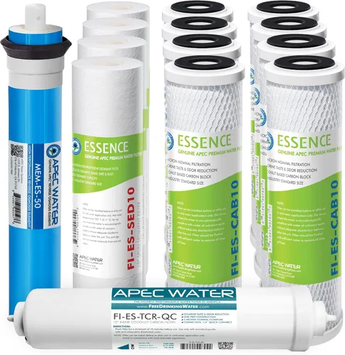 Miniatura 15 de APEC - JUEGO DE FILTROS - Repuesto de alta capacidad, juego de prefiltros para sistema de filtro de agua de ósmosis inversa serie ESSENCE, etapa 1