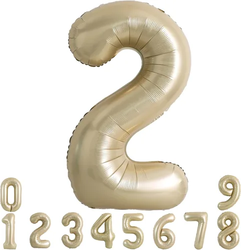 Miniatura 36 de TONIFUL 40 Inch Pastel Blue Number 8 Foil Balloons Large Mylar Foil Digital 8 Balloons for 8th Birthday, Gender Neutral Party, Baby Shower, Oro rosa