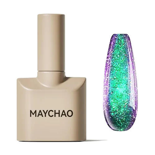 Miniatura 61 de MAYCHAO Esmalte de uñas de gel rosa intenso de 0.5 onzas líquidas, 1 unidad de esmalte de gel rosa brillante, esmalte de uñas que se absorbe con luz