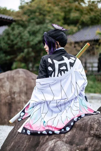 Miniatura 5 de Disfraz de anime para mujer, traje completo de Kochou para fiesta de Halloween