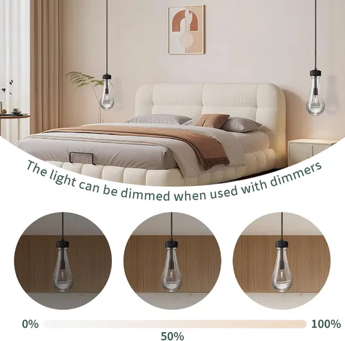 Miniatura 7 de Lámpara colgante de gota de lluvia, luces colgantes negras para isla de cocina, paquete de 3, luces modernas de isla para cocina, casa de campo