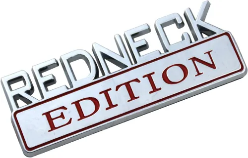 Miniatura 7 de 1 emblema exterior de 3.1 pulgadas Redneck Edition para automóvil, camión, barco, calcomanía de repuesto para F-150 F250 F350 Silverado RAM 1500