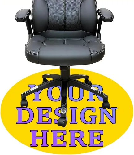Miniatura 106 de Tapete redondo personalizado para silla de escritorio de oficina, diseño de tu propio logotipo de foto, texto, alfombrillas circulares