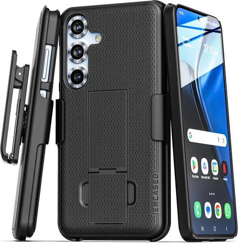 Miniatura 20 de DuraClip - Funda para Samsung Galaxy S22 con clip para cinturón, funda delgada con funda (S22)