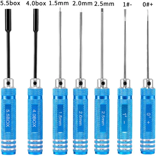 Miniatura 3 de ShareGoo 10 en 1 Destornilladores RC Kit de Alicates Hex Hexangular Juego de herramientas de reparación para RC Helicóptero Quadcopter Avión Coche