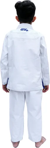 Miniatura 4 de G4 VISION BJJ Kids Jiu Jitsu Gi, uniforme brasileño de Jiu Jitsu para niños, cinturón blanco ligero