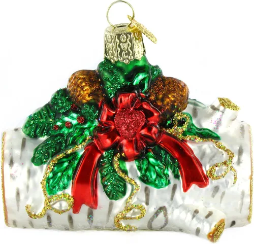 Miniatura 13 de Old World Box - Adorno de vidrio soplado para árbol de Navidad, decoración festiva artesanal, colección de fiestas