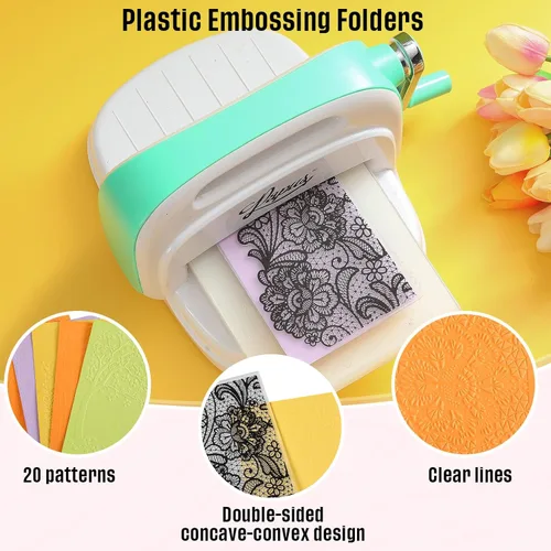 Miniatura 3 de Mumufy 20 Carpetas de Repujado para Hacer Tarjetas Plantilla de Estencil de Repujado DIY Molde Decorativo de Tarjeta de Papel de Plástico para Álbum