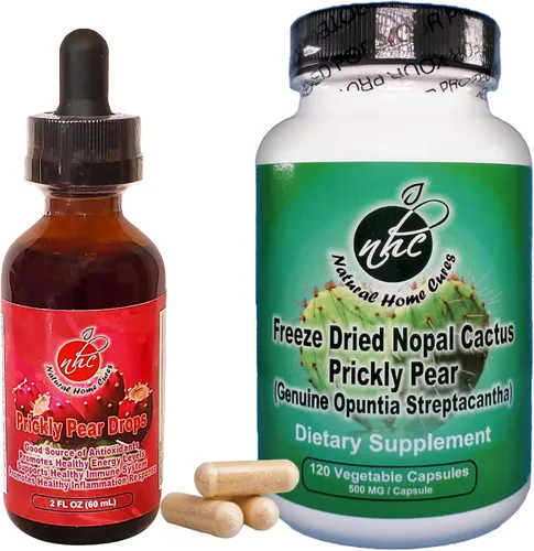 Miniatura 10 de Gotas de nopal, suplemento líquido concentrado de fruta de cactus Nopal con vitamina B12, betalaínas, vitaminas y oligominerales, 2 onzas líquidas