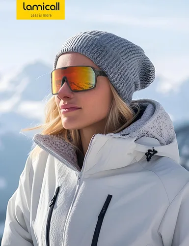 Miniatura 7 de Lamicall Gafas de sol deportivas polarizadas de tamaño XL para hombres y mujeres, gafas de sol grandes con protección UV400, para correr, ciclismo
