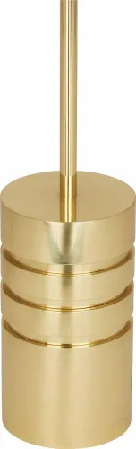 Miniatura 8 de Campbell - Lámpara de pie de 1 luz de 8 pulgadas de ancho y 62.375 pulgadas de alto, acabado de níquel pulido, color negro y dorado