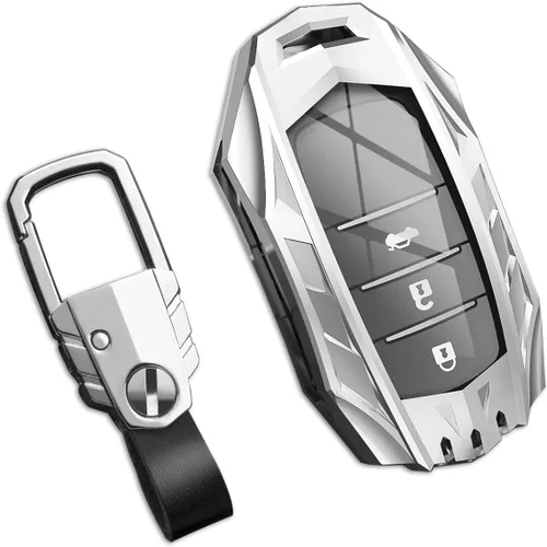 Miniatura 13 de Funda para llavero Nissan con llavero, elegante y duradera funda de protección de aleación de zinc compatible con Altima Maxima Rogue Armada