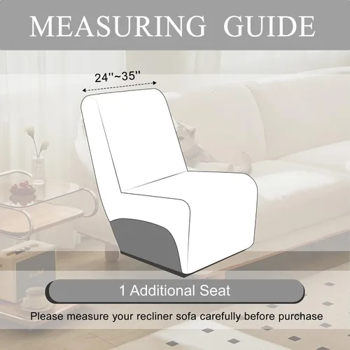Miniatura 3 de HDCAXKJ Fundas para sofá modular reclinable, de terciopelo en forma de L, lavable, elástica, suave, con parte inferior elástica antideslizante