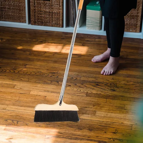 Miniatura 7 de Uonlytech Escoba de piso Escoba de servicio pesado Escoba de cocina Escoba de madera Barredora de madera Escoba para el hogar Cepillo de barrido