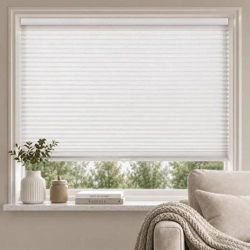 Miniatura 11 de MYshade Persianas celulares sin cordones para ventanas de interior, con celda de panal, de 1.5 pulgadas, tela transparente de acordeón, fácil