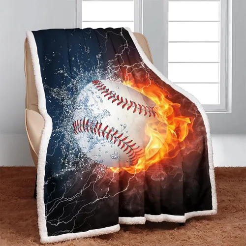 Miniatura 11 de YISUEMEI - Manta sherpa de baloncesto, suave y afelpada, manta de forro polar para amantes del baloncesto, entrenadores, hombres, 50 x 60 pulgadas
