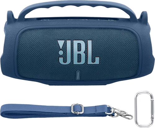 Miniatura 12 de Funda de silicona compatible con JBL Charge 5 Altavoz Bluetooth portátil impermeable (Cubierta de silicona rosa)
